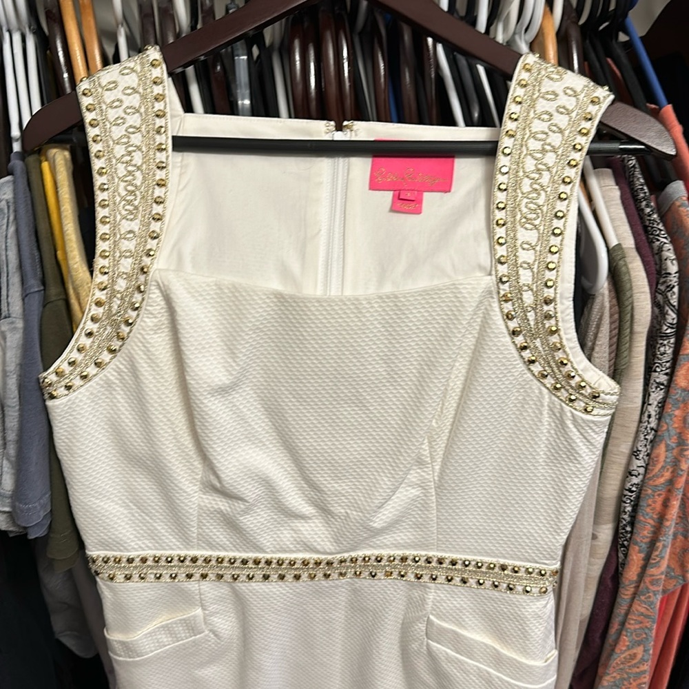 EUC Lilly Pulitzer White Dress in Size 4